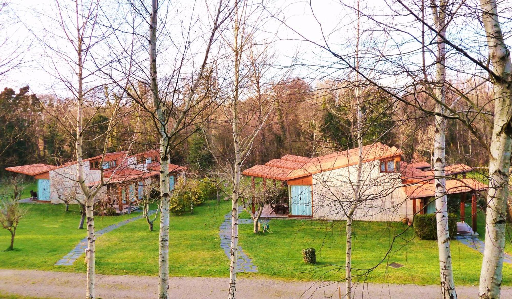 Bungalow Camping Los Manzanos Санта Круз де Олейрос Экстерьер фото