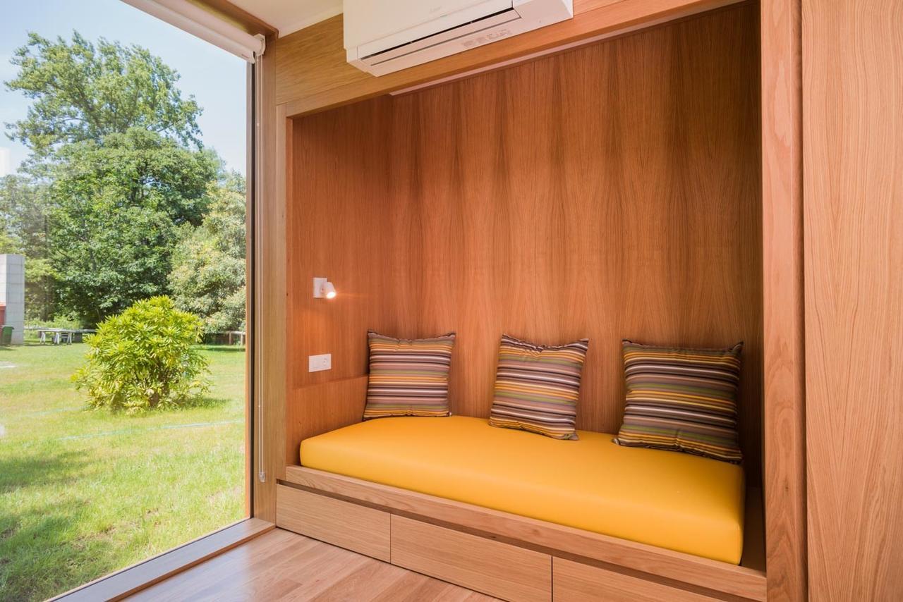 Bungalow Camping Los Manzanos Санта Круз де Олейрос Экстерьер фото