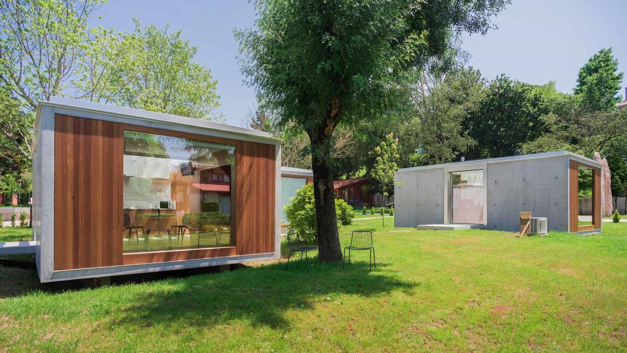 Bungalow Camping Los Manzanos Санта Круз де Олейрос Экстерьер фото